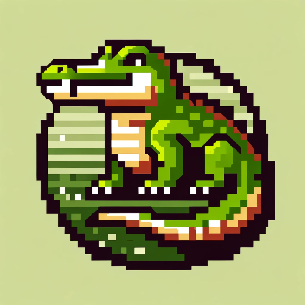 Logo de un cocodrilo. 